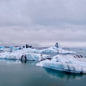 Iceland Photography Wall Art Print, Travel Photo Digital Download, Glacier Lagoon Printable Photo, Blue Iceberg, Home Decor, Gallery Wall