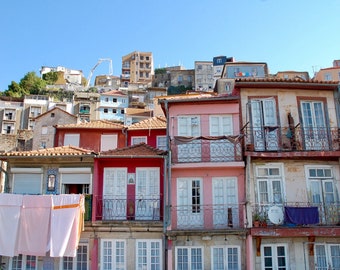Porto Portugal Photography Print: Colorful Houses (Digital Download)
