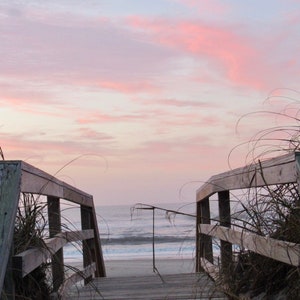 OBX Pink Sunrise Path to the Beach 01