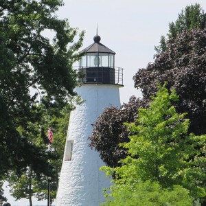 Lighthouse Close-Up with Trees 02…Havre de Grace, MD