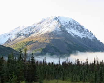 Alaskan Snow capped Mountain Beauty     01