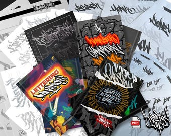 Graffiti Lettering Master Bundle – Worksheets & Ebooks PDF