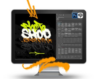 Graffiti Brush Pack For Photoshop And Clip Studio Paint- 144 Brushes