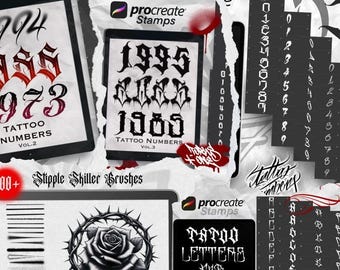 Tatttoo Bundel  for Procreate 8 Pack in One .
