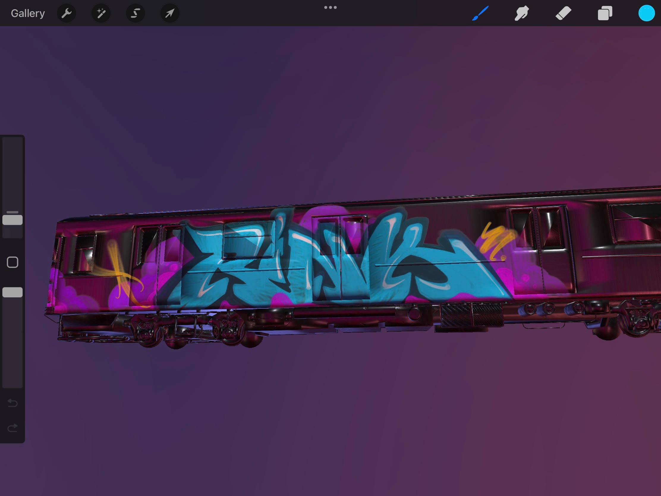 3d Train for Procreate - Etsy