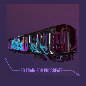 3d Train For Procreate