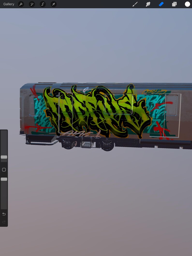 3d Train for Procreate - Etsy