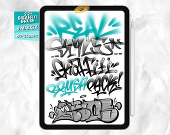 Graffiti Brush Pack for Procreate by Ikos One