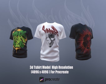 3d Tshirt für Procreate