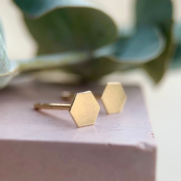 Geo Fold Stud Earrings