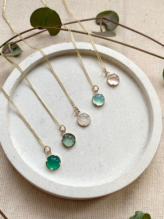 Dainty Gemstone Charms Dainty Gemstone Charms