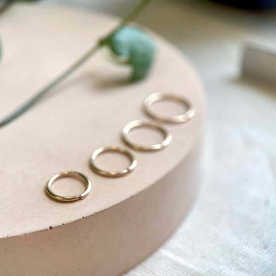 Orecchini A Cerchio Grandi In Oro 14K Filled – Sottili, Con Post In Argento 925, Ipoallergenici, Diametro 70mm - 3