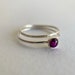 Pink Rhodolite Ring, Sterling Silver Rings, Rhodolite Gemstone ...