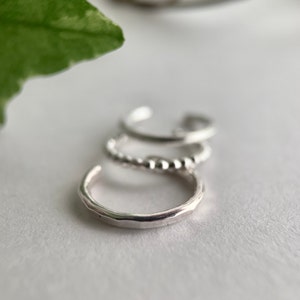 Silver Ear Cuff, Non Piercing Ear Cuff, Ear Cuffs, Fake Hoop, Non Piercing Body Jewellery, Fake Conch Piercing, Fake Cartilage Hoop.