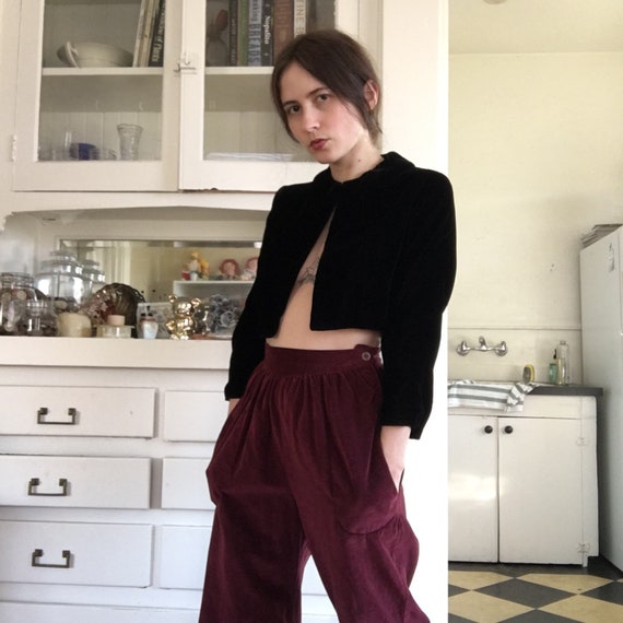 1950s/60s Black Velvet Bolero