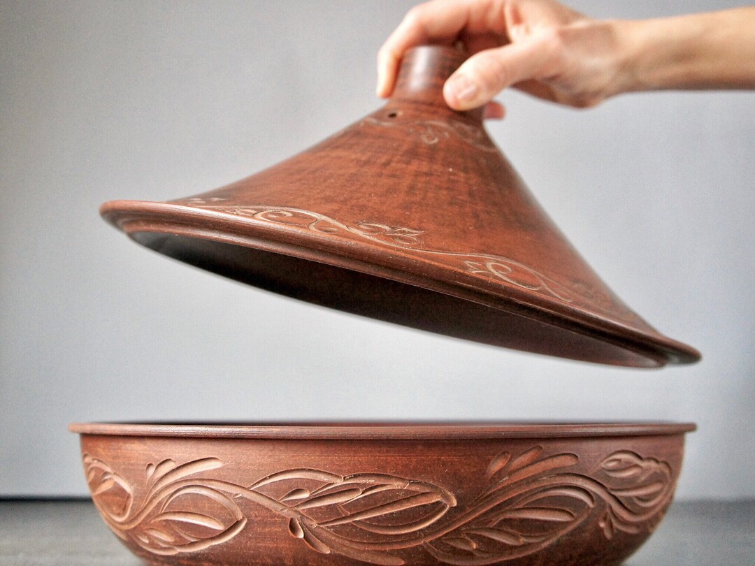 Large Tagine Clay Pot for Cooking Tajine Cooking Pot With Etsy