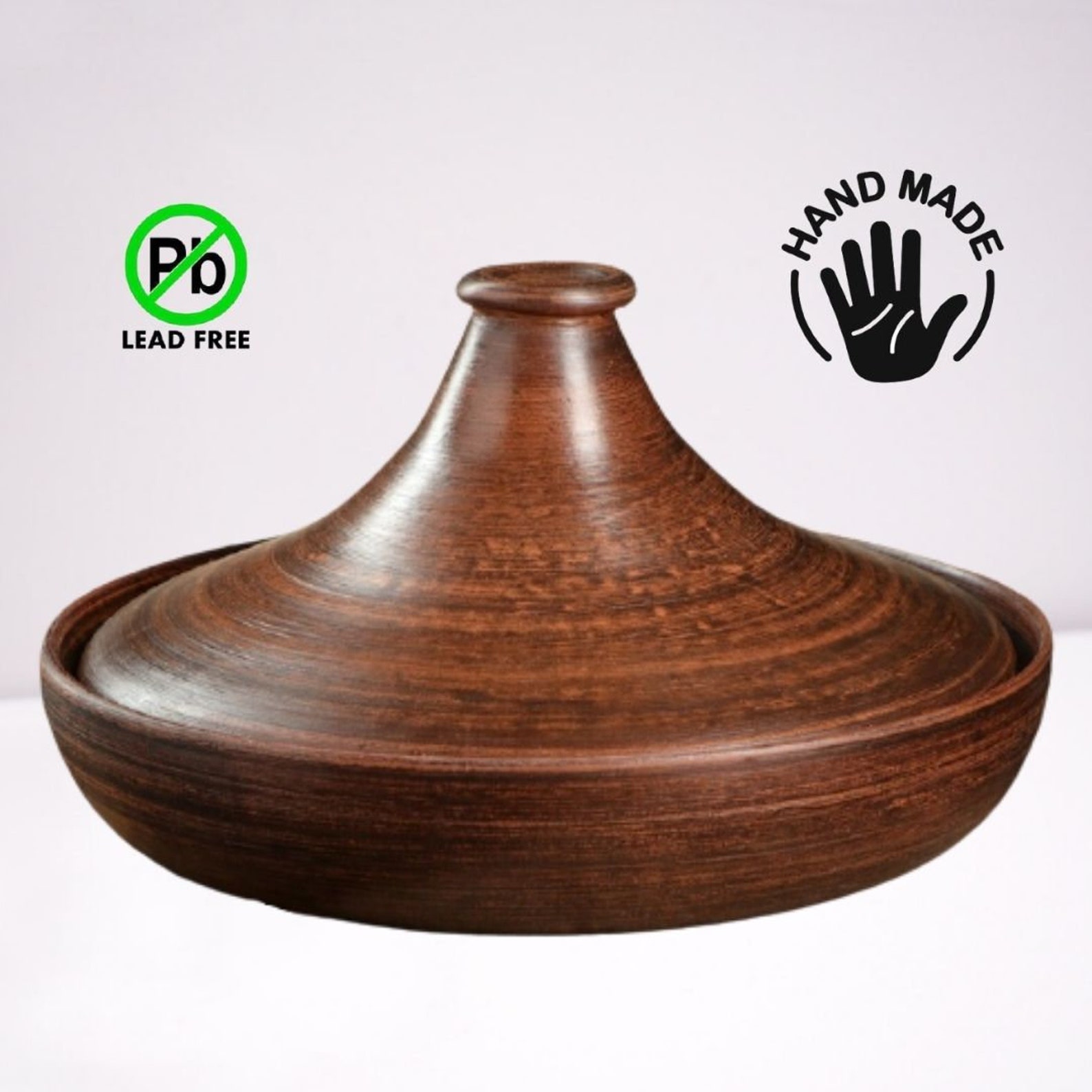 Tagine Clay cooking pot with lid LEAD FREE Unglazed Etsy