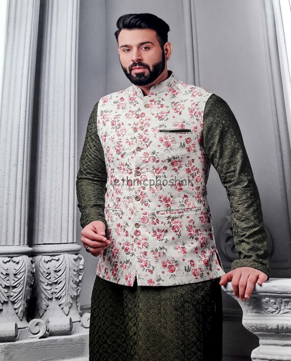 Designer patywear Nehru Jacket ethnic traditional new look kurta pajama waist coat for men. Clothing Mens Clothing Suits & Sport Coats 