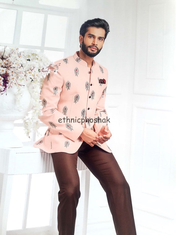 Mens Traditional Jodhpuri Suit With 