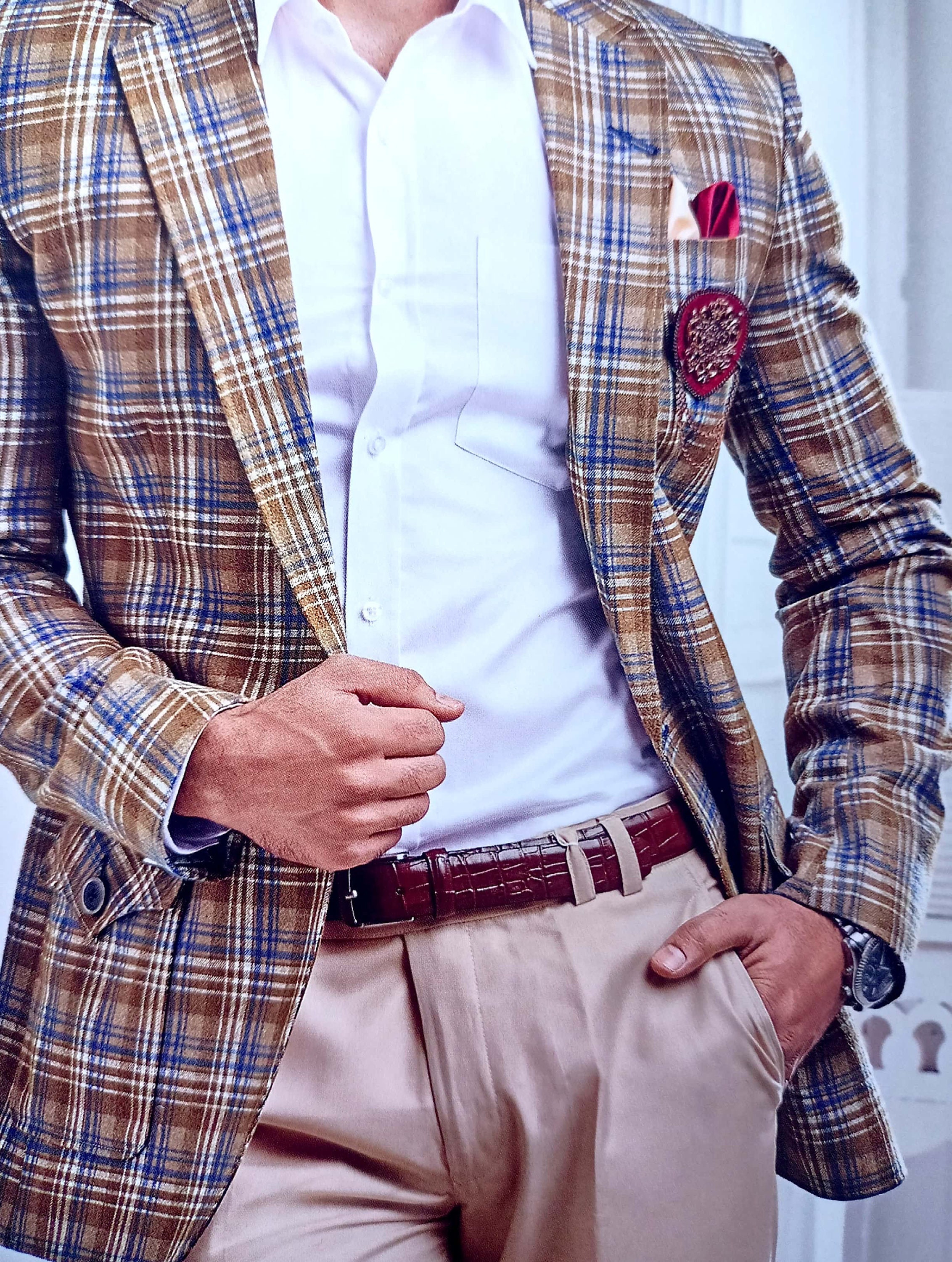 jodhpuri pattern blazer