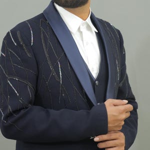 Hand Embroidered,Fancy Blue Tuxedo,Suit For Men | Designer Wedding wear, tuxedo party wear, Prom Night Suit, Bachler Wedding Wear,  Tuxedo.