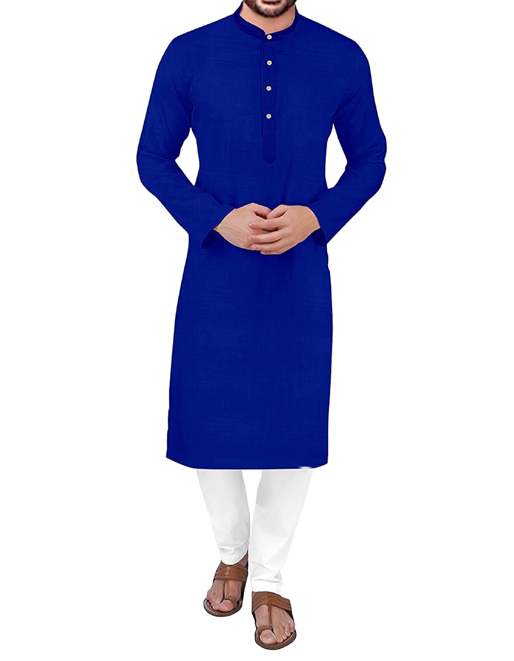 Traditional Mens High Quality Pure Cotton kurta Pajama Full Set All Available Color Multicolor Kurta pajama For Men