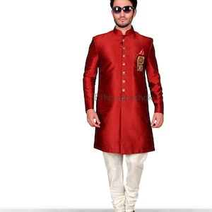 Indian Indo Western Designer Traditional Bandhgal Jodhpuri Sherwani for Men Boys Marriage wedding Traditional dress With Matching Acceseries