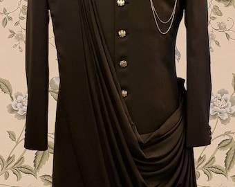 Mens Jodhpuri Suit Tailored Indo Western Wedding Sherwani