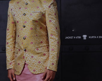 Jodhpuri suit, Blezer, Coat, Bandhgala Jodhpuri sherwani, mens wear, partywear, wedding sherwani,Tailored suit,custom made kurta with suit