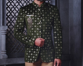 Jodhpuri suit, Blezer, Coat, Bandhgala Jodhpuri sherwani, mens wear, partywear, wedding sherwani,Tailored suit,custom made kurta with suit