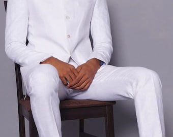 White Bandhgala Jodhpuri Suit Indian Ethnic Sherwani