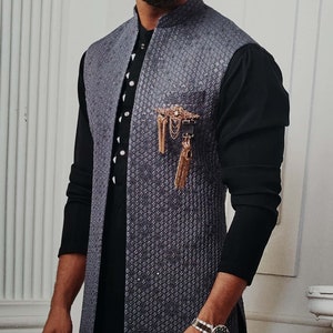 Kurta Pajamajacket Sherwani for Men Silk Kurta Pajama - Etsy