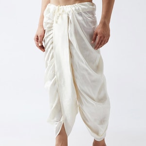 indian designer Bnarasi silk Mens Dhoti Pants| indian dhoti pant for men| cowl pants for men|indian patiala pants / bottom dhoti only dhoti