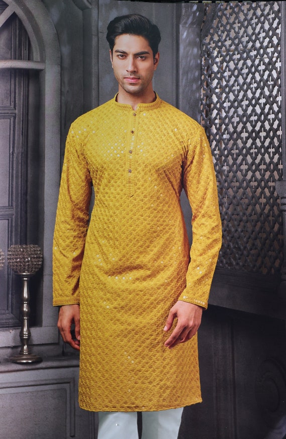 Buy House Of Pataudi Men Pink Chikankari Embroidered Straight Kurta - Kurtas  for Men 8704533 | Myntra