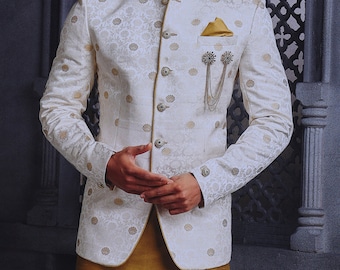 Jodhpuri suit, Blezer, Coat, Bandhgala Jodhpuri sherwani, mens wear, partywear, wedding sherwani,Tailored suit,custom made kurta with suit