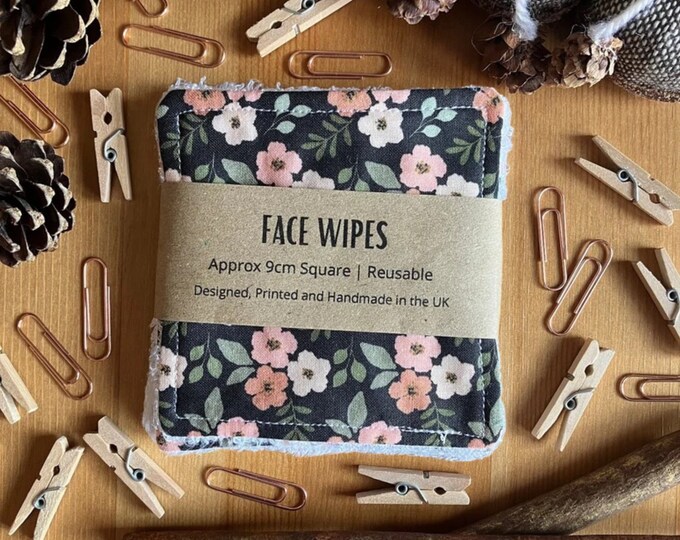 Dark Floral Reusable Makeup Remover Pads