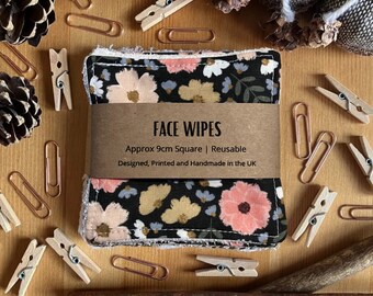 Dark Summer Floral Reusable Makeup Remover Pads