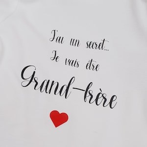 Body personnalisé tee-shirt personnalisé tee shirt famille bébé enfant grand frère grande sœur votre texte / nounou image 6