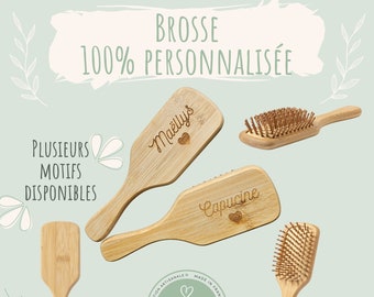 Brosse personnalisée / cadeau enfant ado femme / cadeau anniversaire mamie collègue amie / cadeau mariage