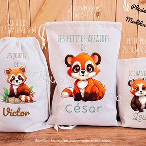 sac a doudou / change / pochon / sac personnalisé / autonomie / rentrée des classes pochon personnalisé / sac à vêtement
