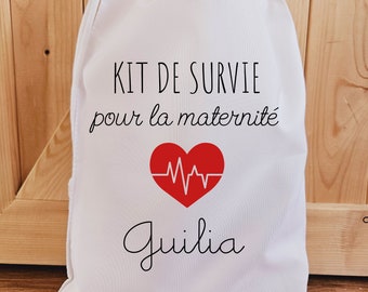 kit de survie / sac papa / kit papa / maternité cadeau papa naissance bébé pochon papa