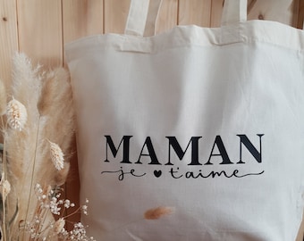 Tot bag  | sac personnalisé | cadeau femme ,idée cadeau femme , sac personnalisé original | maman | maman je t'aime | Noël | anniversaire