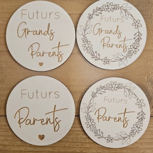 Carte annonce grossesse / futur parent / futur grand parent / mamie papy / annonce papy / photo grossesse cadeau personnalisé