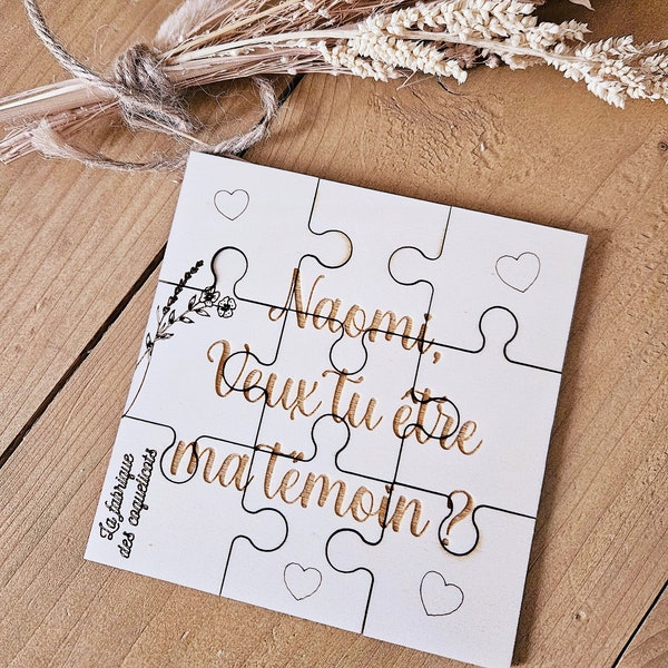 Personalized Puzzle | Godmother godfather witness grandma grandpa | pregnancy