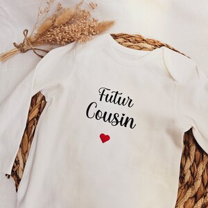 Body personnalisé tee-shirt personnalisé tee shirt famille bébé enfant grand frère grande sœur votre texte / nounou image 7