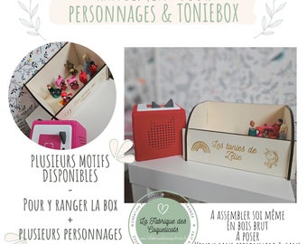 Boite de rangement / stockage - pour personnage de tonies, personnalisé, cadeau enfant, déco chambre enfant - porte personnage