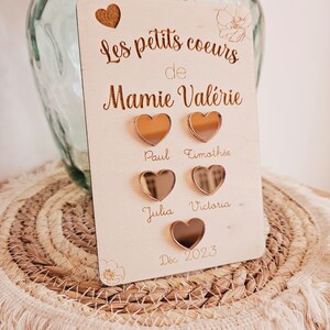 Carte bois mamie / cadeau fête des grands mère / petits enfants / fête des grands mère cadeau personnalisé / cadeau maman / fête des mères image 2