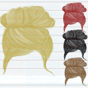 Mom life, mom bun, Messy Bun, PNG for sublimation, PNG, Sublimation, clip art, blonde, brunette, red, auburn, black, hair,