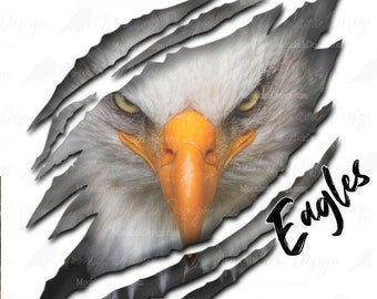 Eagles, school spirit, team mascot, Eagle claw marks, tear, ripped shirt, PNG for sublimation, PNG, sublimation, school mascot, school pride