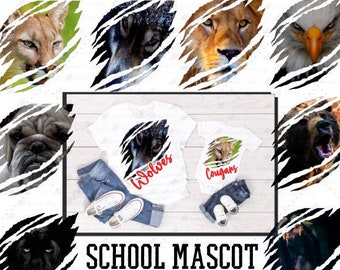 Tigers, Eagles, school spirit, claw marks, bulldogs, panthers, wildcats, wolves, huskies, bears, cougars, PNG sublimation, school mascot